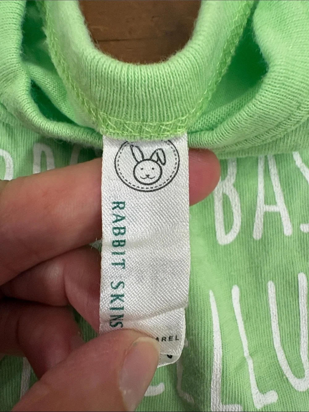 EUC Light Green biology baby onesie size 6 months